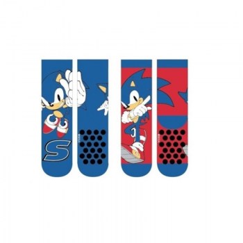 pack 2 pares calcetines antideslizantes sonic