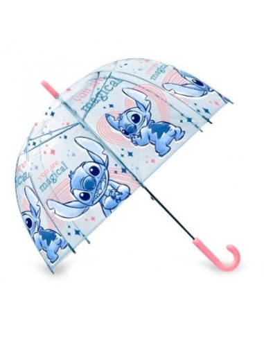 paraguas transparente stitch 48cm.